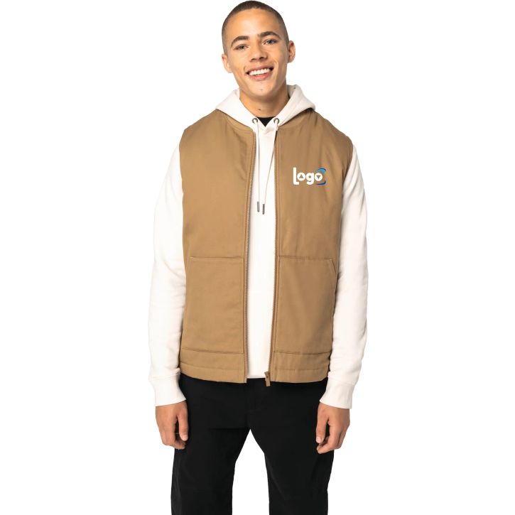 Image produit alternative Bodywarmer rembourré en sergé à col teddy unisexe