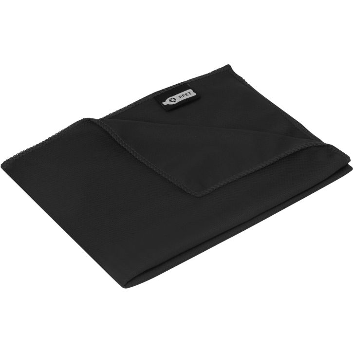 Image produit alternative Serviette de sport rafraîchissante en PET recyclé Raquel avec pochette 80 x 30 cm