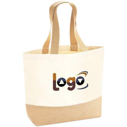 Image produit alternative Sac fourre-tout en toile avec base en jute