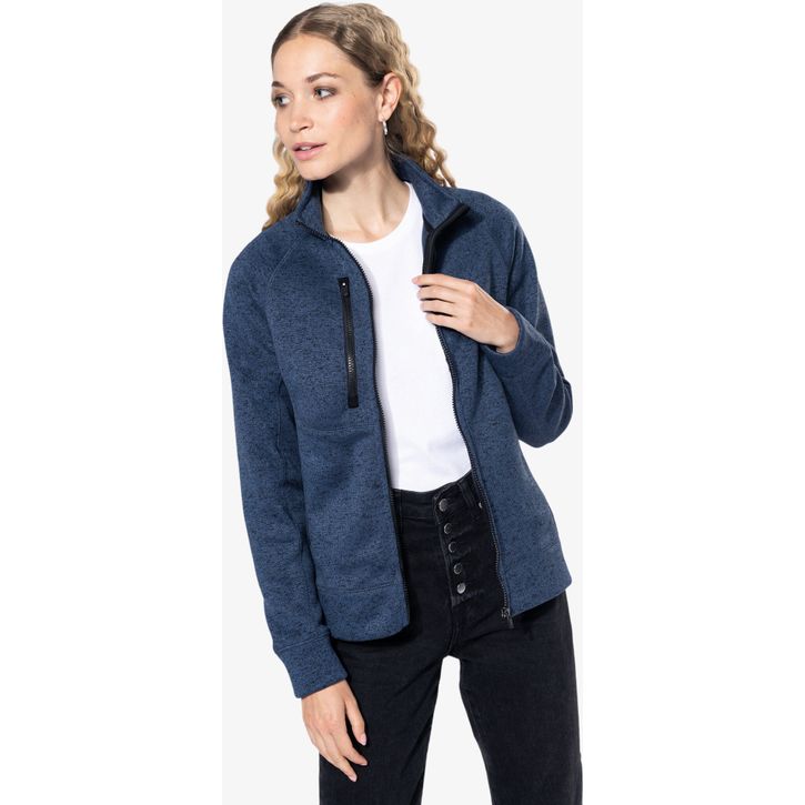 Image produit alternative Veste zippée chinée femme