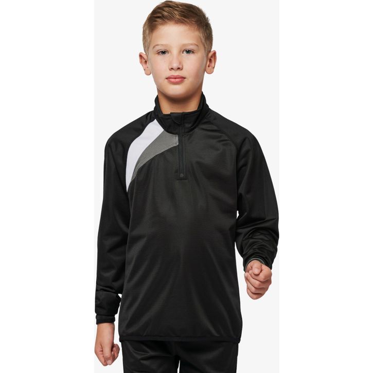 Image produit alternative Sweat d'entraînement 1/4 zip enfant
