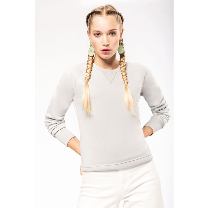 Image produit alternative Sweat-shirt BIO col rond manches raglan femme 