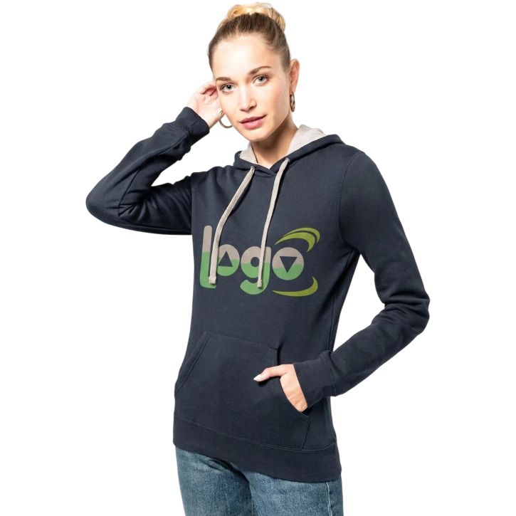 Image produit alternative sweat-shirt capuche contrastée femme