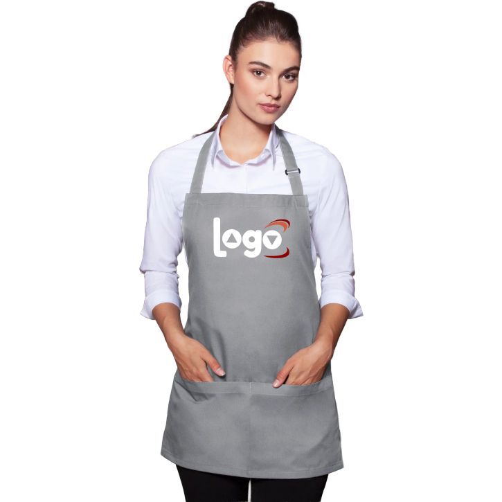 Image produit alternative Short bib apron basic with buckle and pocket
