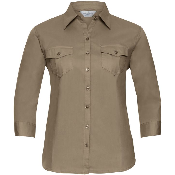 Image produit alternative Ladies’ roll 3/4 sleeve fitted twill shirt