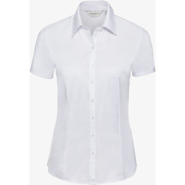 Image produit alternative Ladies’ short sleeve tailored herringbone shirt