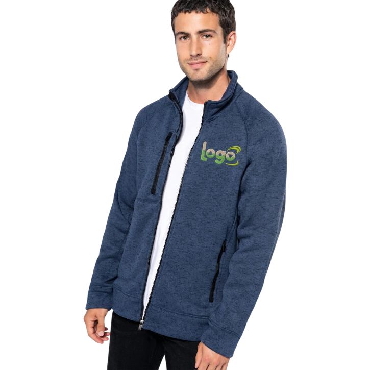 Image produit alternative Veste zippée chinée homme