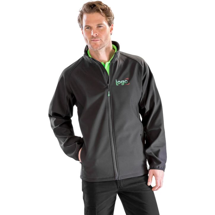 Image produit alternative Mens printable softshell with recycled fleece inner