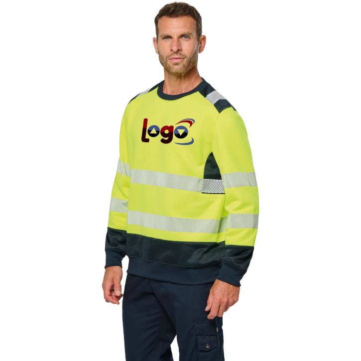 Image produit alternative Sweat-shirt de sécurité recyclé col rond unisexe