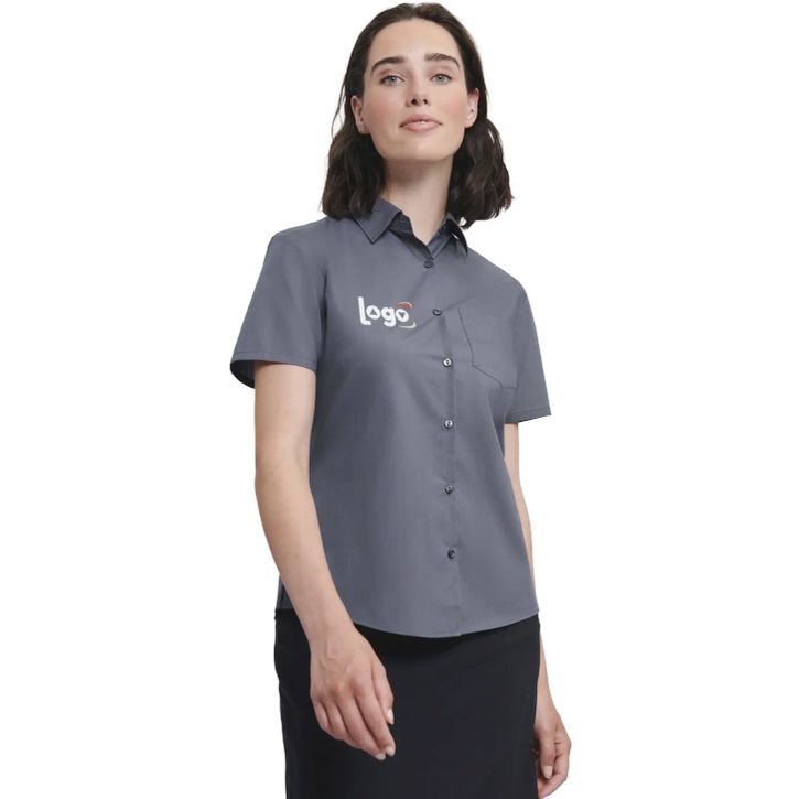 Image produit alternative Chemise en Popeline Polyester/Coton classique courtes allongées Femme