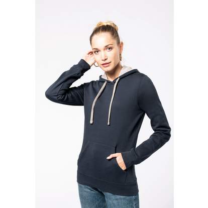 Image produit alternative sweat-shirt capuche contrastée femme