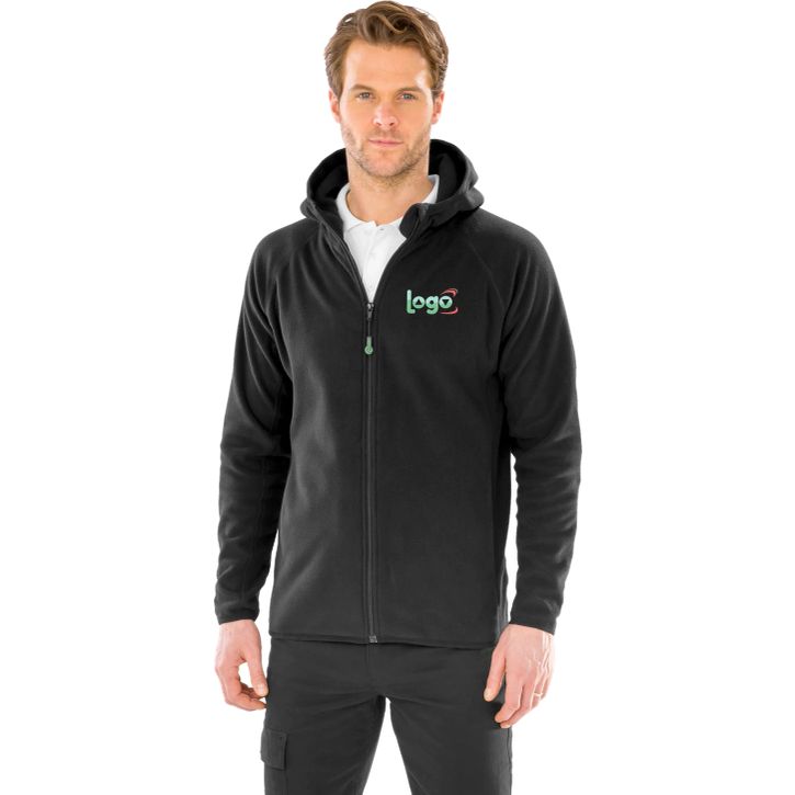 Image produit alternative Hooded recycled microfleece jacket
