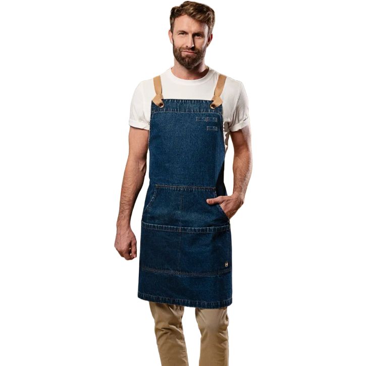 Image produit alternative Denim Bib Apron Urban-Style 100% Cotton - Denim Blue