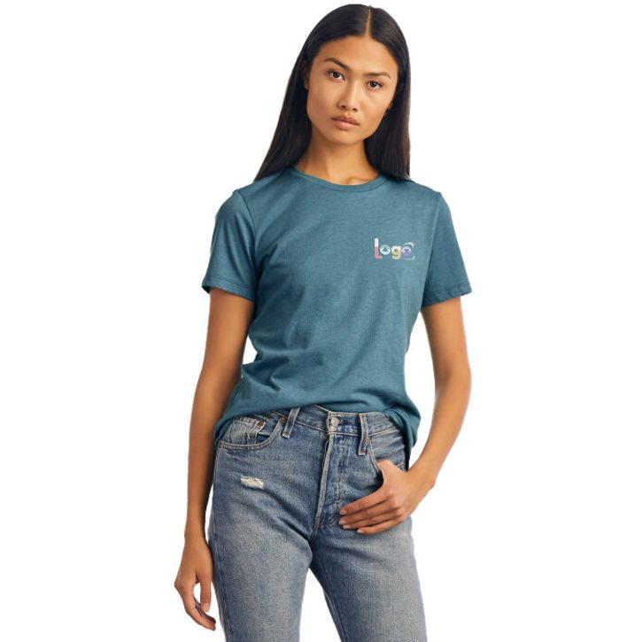 Image produit alternative Women's relaxed heather cvc short sleeve tee