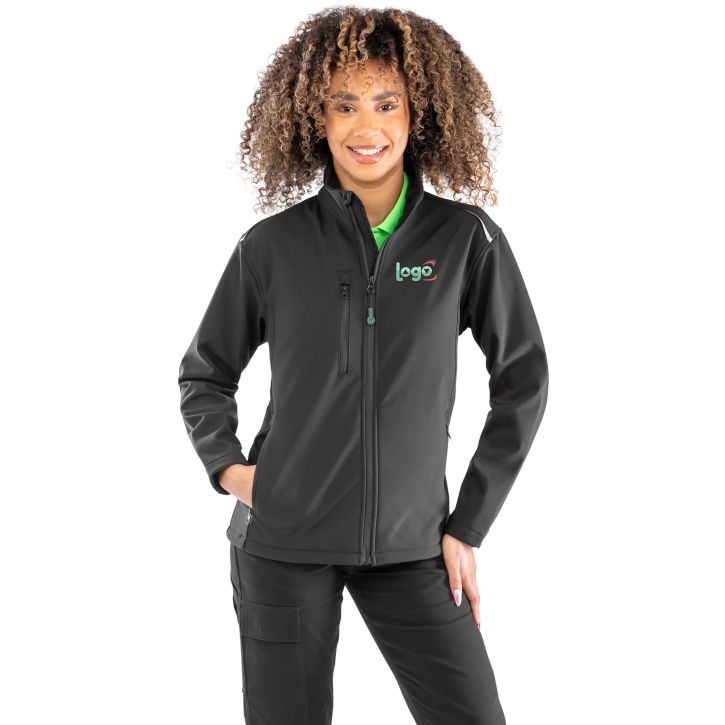 Image produit alternative Womens recycled 3-layer printable softshell jacket