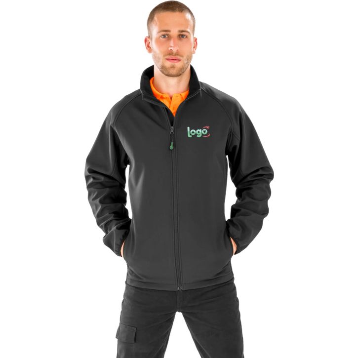 Image produit alternative Recycled mens 2-layer printable softshell jacket