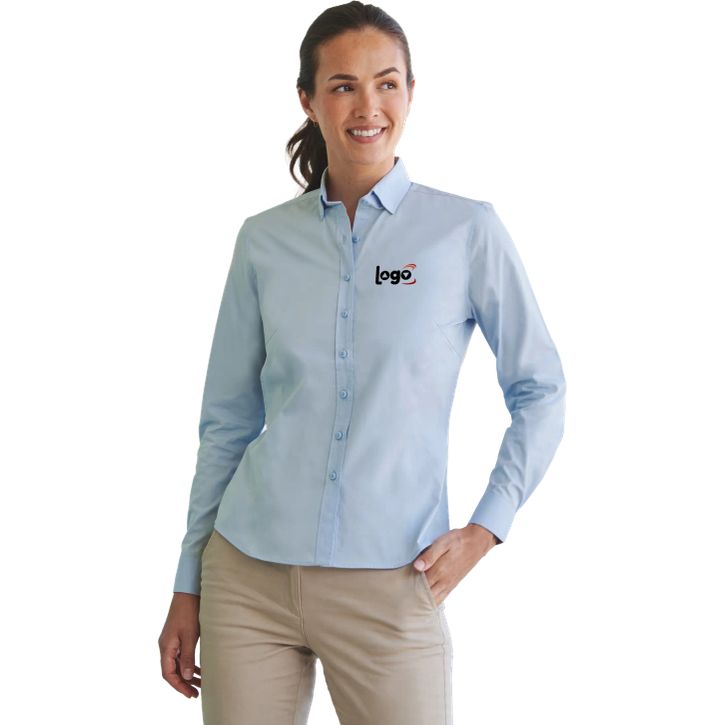 Image produit alternative Ladies' long sleeved ‘cotton feel' coolplus shirt
