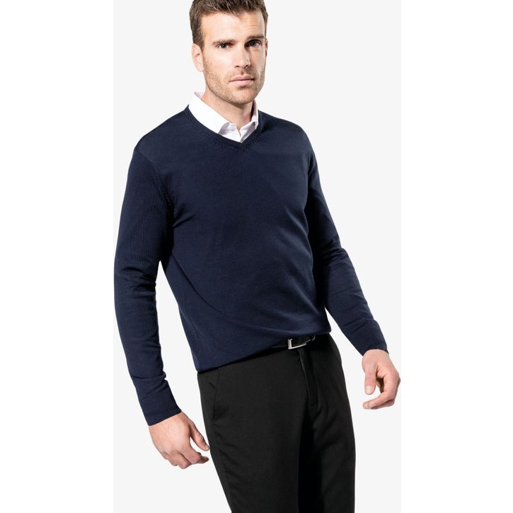 Image produit alternative Pull Mérinos col V homme