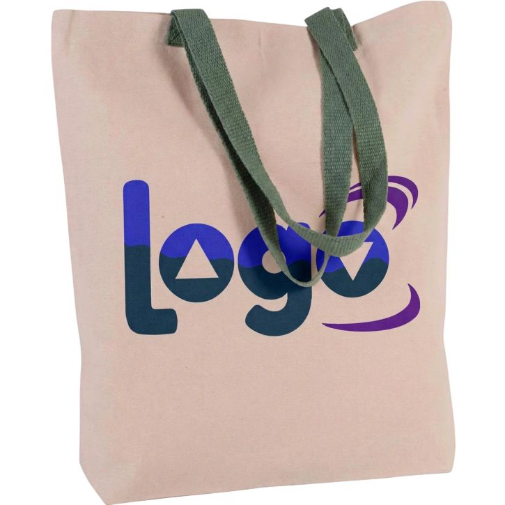 Image produit alternative Sac shopping à soufflet avec poignées contrastées