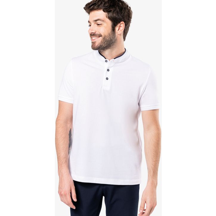 Image produit alternative Polo col mao manches courtes homme
