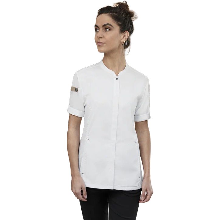 Image produit alternative Women's Short-Sleeve Chef Jacket Green Generation Sustainable GRS