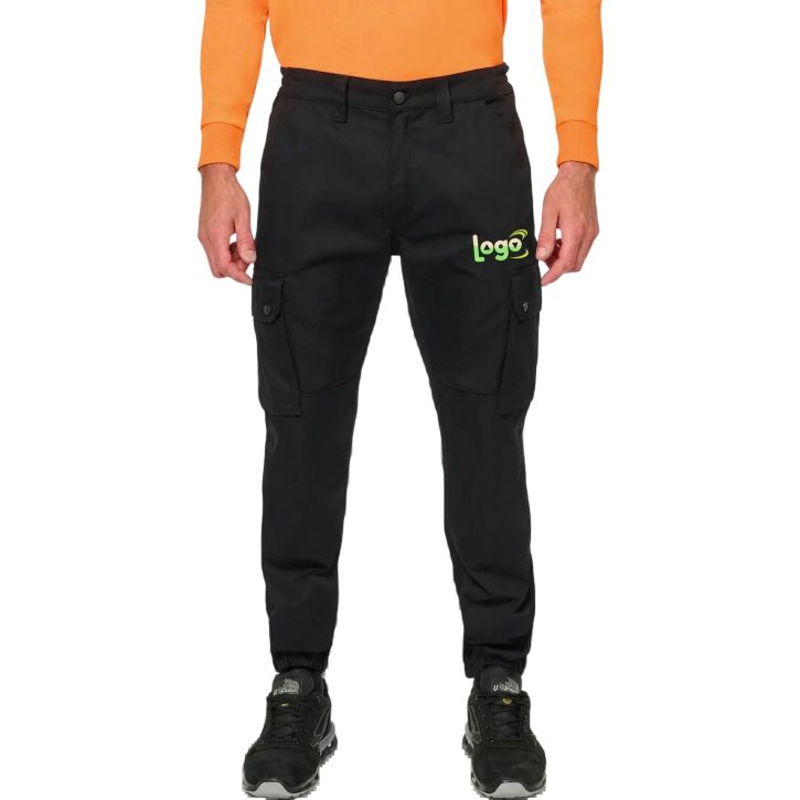 Image produit alternative Pantalon cargo unisexe avec bas élastiqué