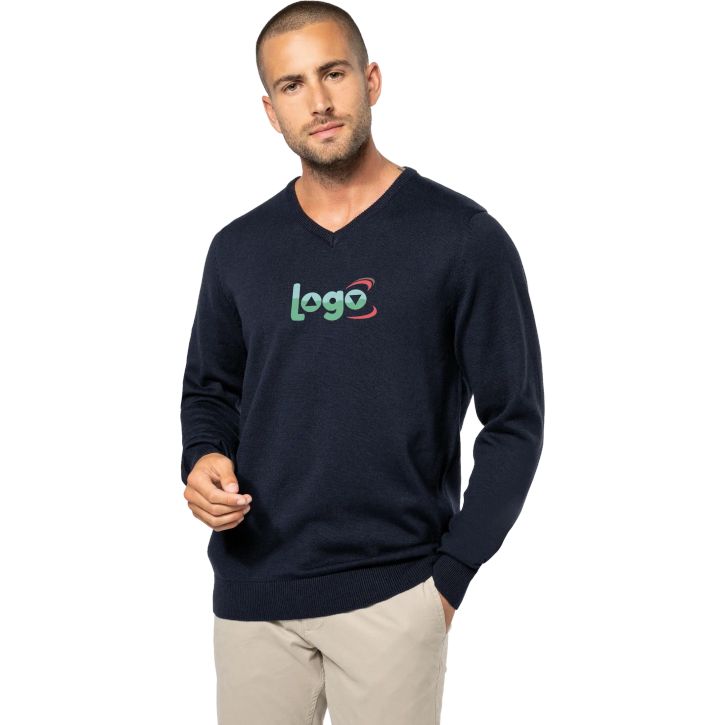 Image produit alternative Pull col V homme