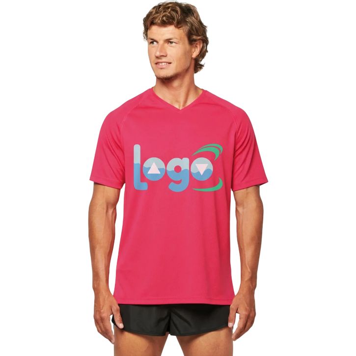 Image produit alternative T-shirt de sport manches courtes col v homme