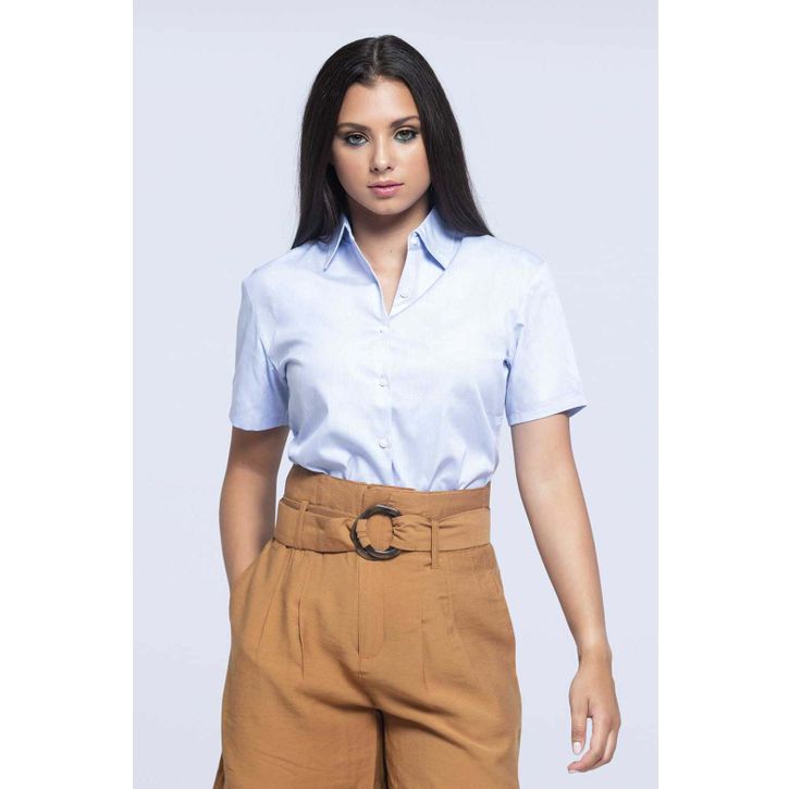 Image produit alternative Oxford shirt short sleeves lady