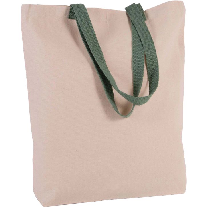 Image produit alternative Sac shopping à soufflet avec poignées contrastées