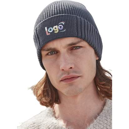Image produit alternative Bonnet en coton biologique avec écusson