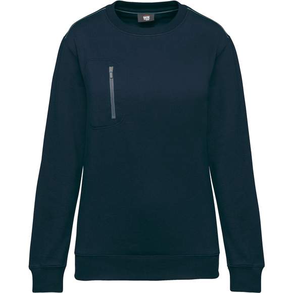 Sweat-shirt Day To Day zip poche contrastée unisexe