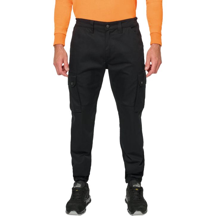 Image produit alternative Pantalon cargo unisexe avec bas élastiqué