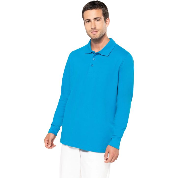 Image produit alternative Polo piqué manches longues homme 