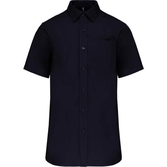 Chemise popeline manches courtes