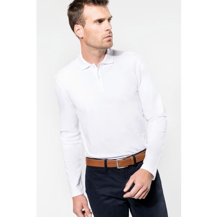 Image produit alternative Polo Supima® manches longues homme