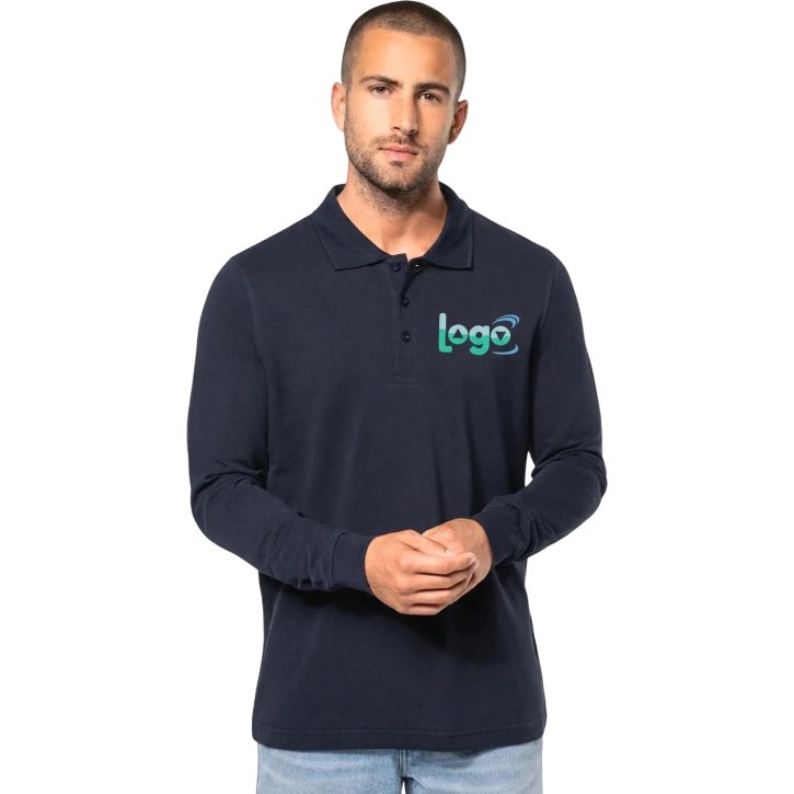 Image produit alternative Polo piqué manches longues homme 