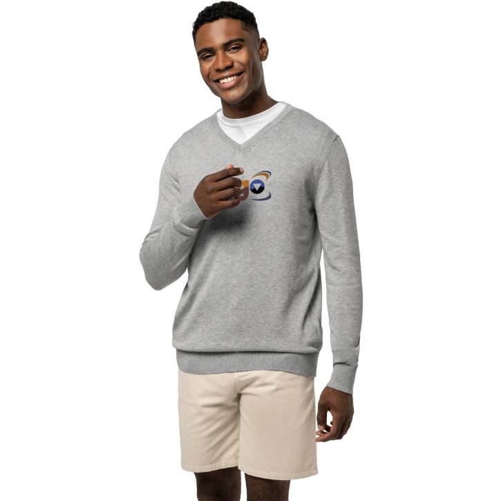 Image produit alternative Pull col en V écoresponsable homme