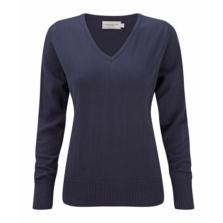 Image produit alternative Ladies' V-Neck Knitted Pullover