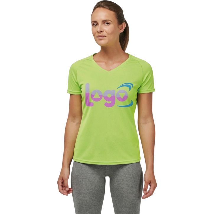 Image produit alternative T-shirt de sport manches courtes col v femme