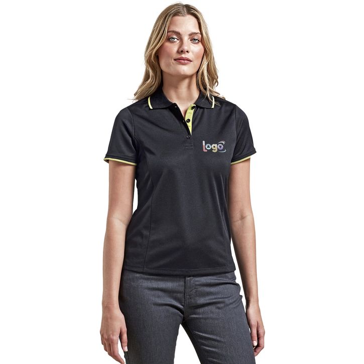 Image produit alternative Polo Coolchecker® contrasté pour femme