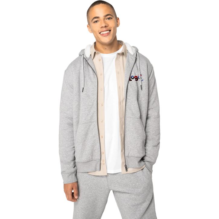 Image produit alternative Sweat-shirt zippé doublé en sherpa unisexe