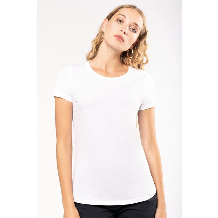 Image produit alternative T-shirt Supima® col rond manches courtes femme