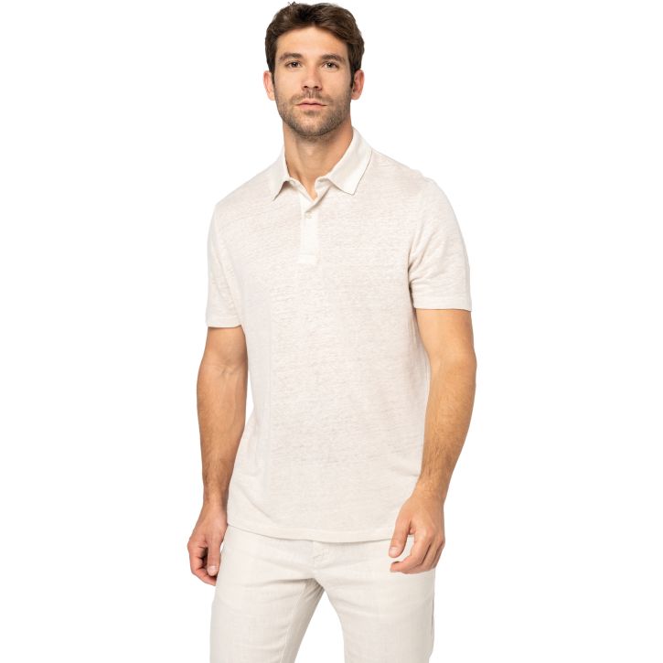 Image produit alternative Polo en lin homme