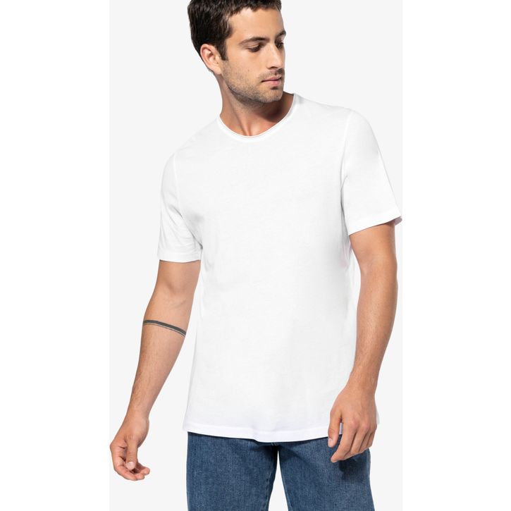 Image produit alternative T-shirt bio col à bords francs manches courtes homme