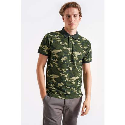 Image produit alternative Polo piqué camouflage