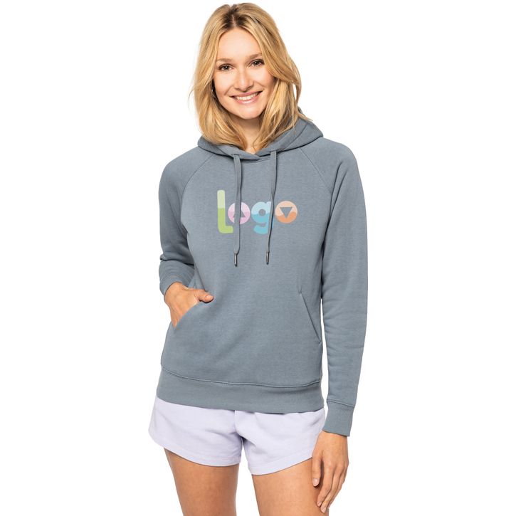 Image produit alternative Sweat capuche raglan femme - 350g