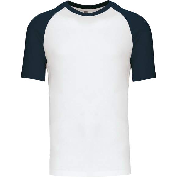 Baseball - T-shirt bicolore manches courtes