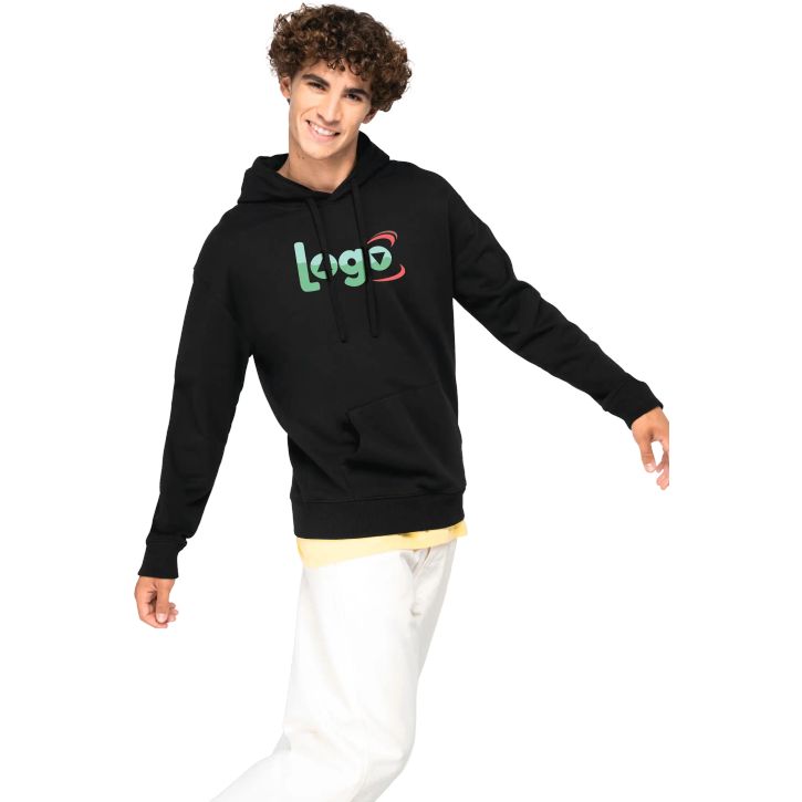 Image produit alternative Sweat-shirt à capuche à épaules tombantes French Terry unisexe