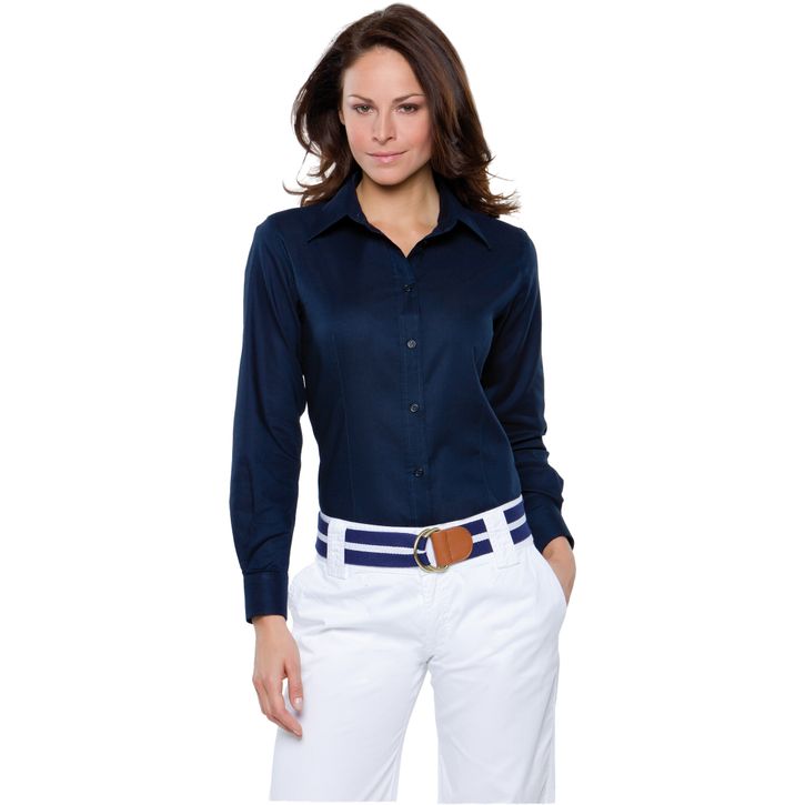 Image produit alternative Promotional Ladies Long Sleeve Oxford Blouse